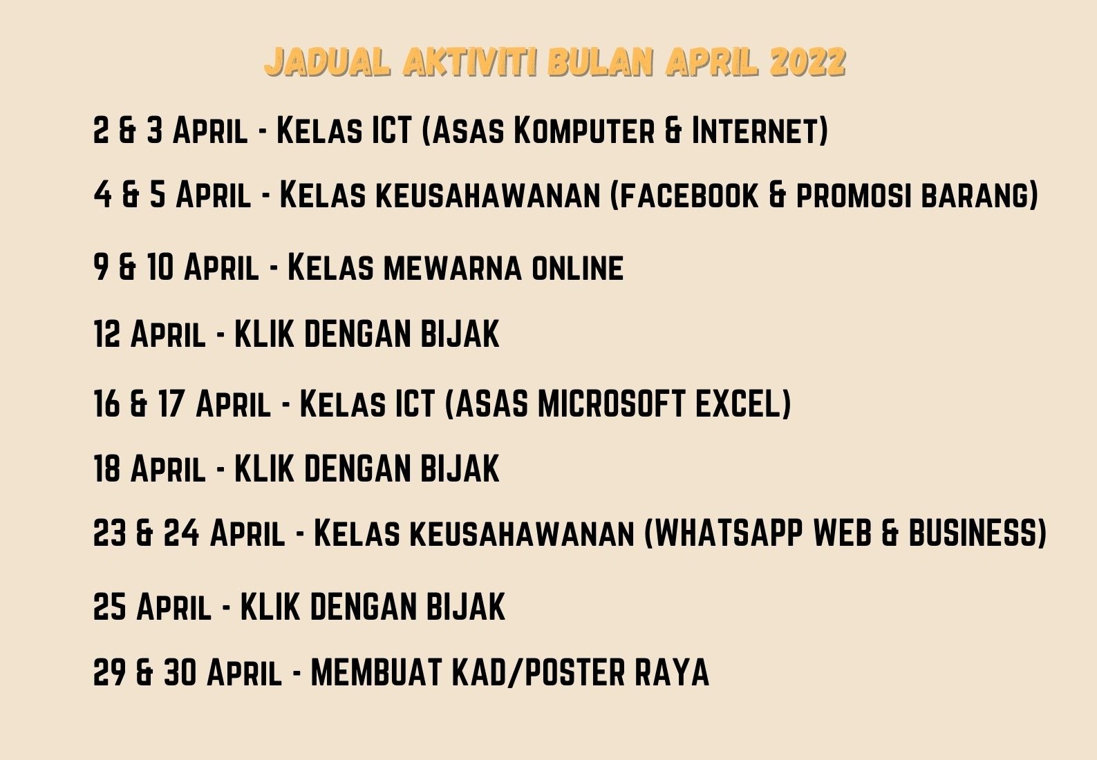 JADUAL AKTIVITI APRIL - Copy